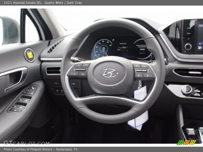 Quartz White / Dark Gray 2021 Hyundai Sonata SEL