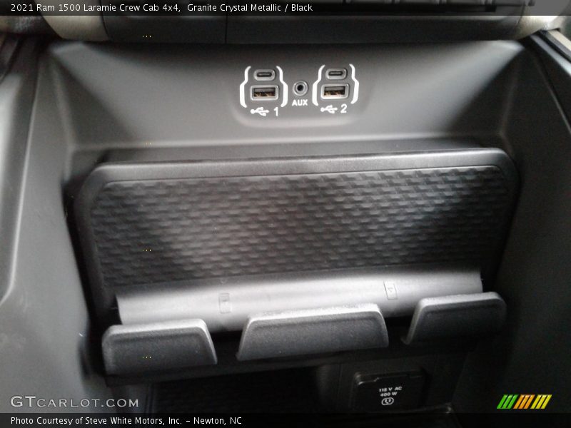 Granite Crystal Metallic / Black 2021 Ram 1500 Laramie Crew Cab 4x4