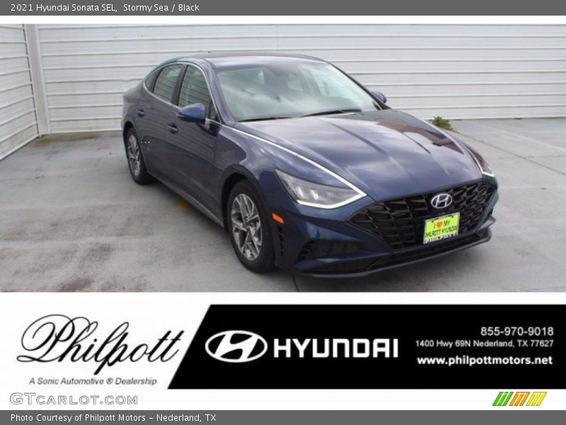 Stormy Sea / Black 2021 Hyundai Sonata SEL