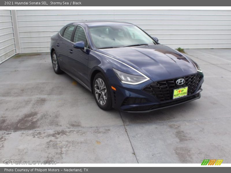 Stormy Sea / Black 2021 Hyundai Sonata SEL