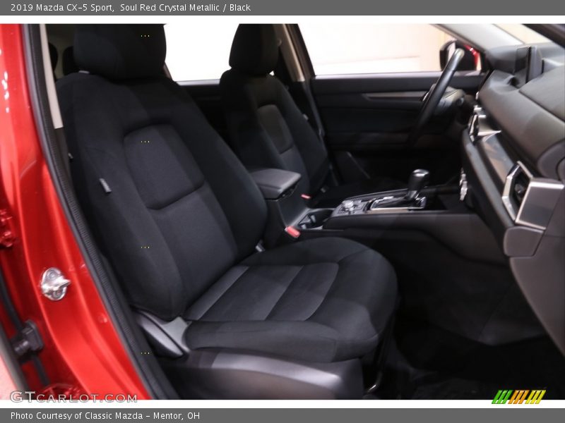 Soul Red Crystal Metallic / Black 2019 Mazda CX-5 Sport
