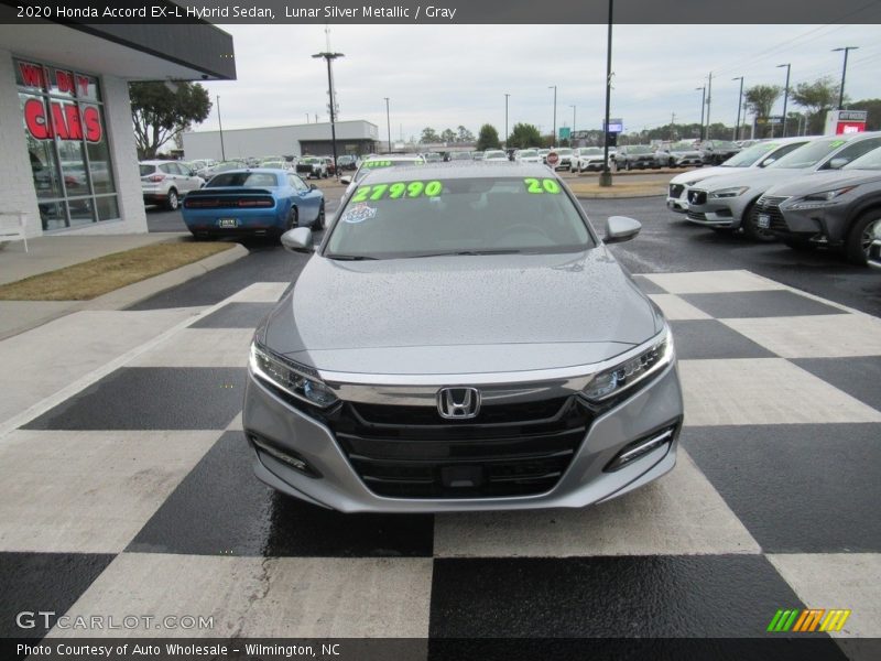 Lunar Silver Metallic / Gray 2020 Honda Accord EX-L Hybrid Sedan