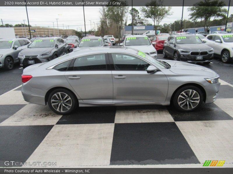 Lunar Silver Metallic / Gray 2020 Honda Accord EX-L Hybrid Sedan