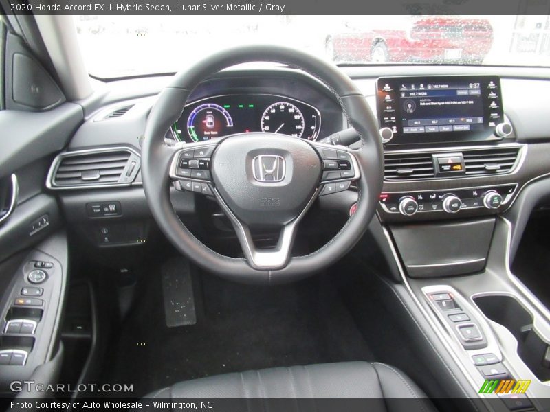 Lunar Silver Metallic / Gray 2020 Honda Accord EX-L Hybrid Sedan