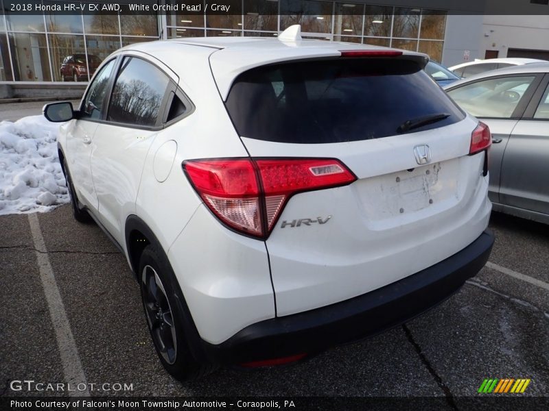 White Orchid Pearl / Gray 2018 Honda HR-V EX AWD
