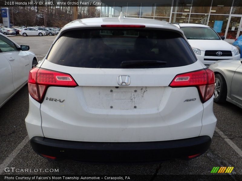 White Orchid Pearl / Gray 2018 Honda HR-V EX AWD