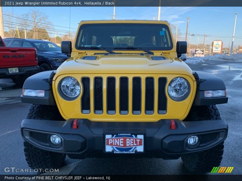 Hellayella / Black 2021 Jeep Wrangler Unlimited Rubicon 4x4