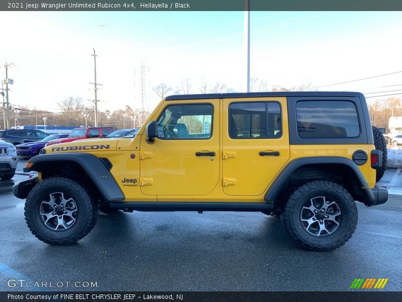 Hellayella / Black 2021 Jeep Wrangler Unlimited Rubicon 4x4