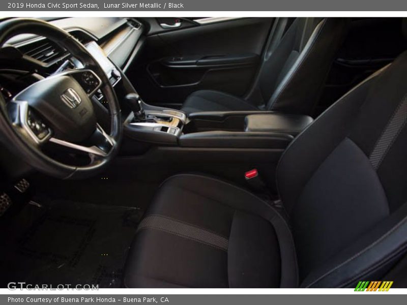 Lunar Silver Metallic / Black 2019 Honda Civic Sport Sedan