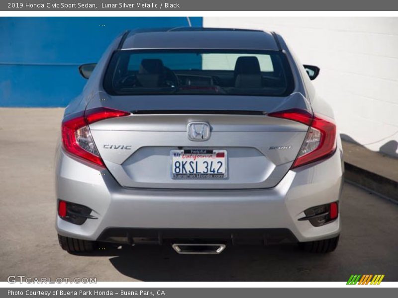 Lunar Silver Metallic / Black 2019 Honda Civic Sport Sedan