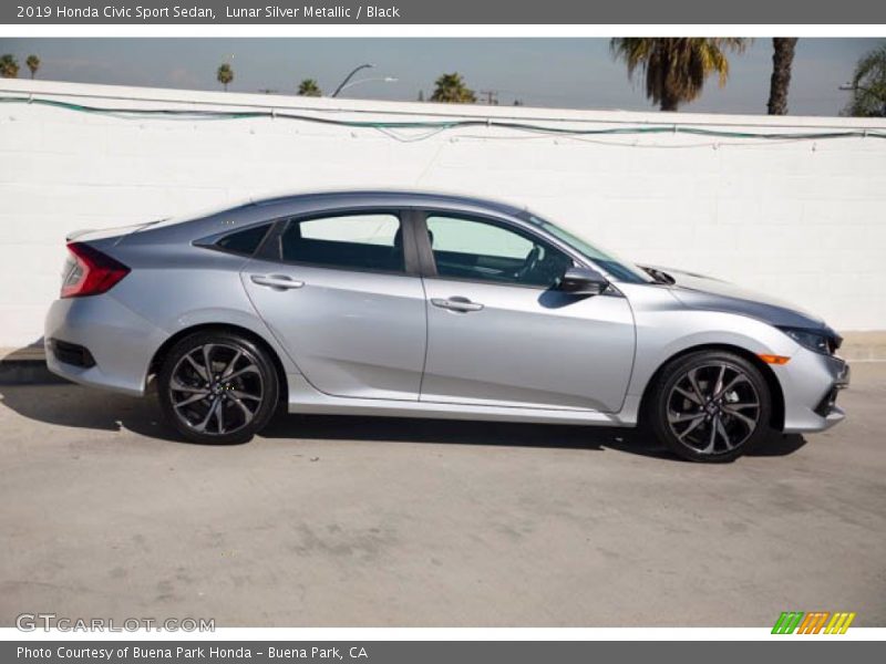Lunar Silver Metallic / Black 2019 Honda Civic Sport Sedan