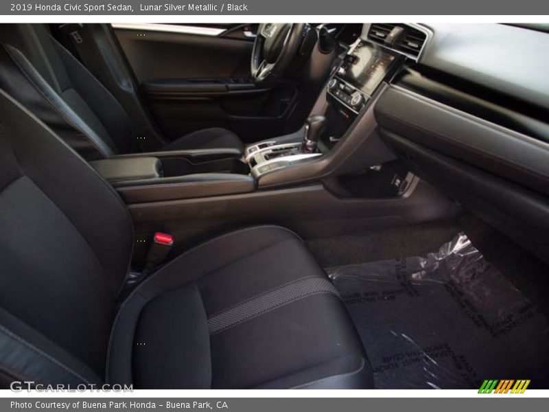 Lunar Silver Metallic / Black 2019 Honda Civic Sport Sedan