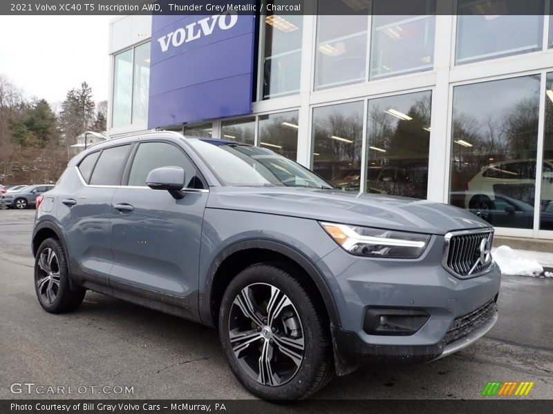 Thunder Grey Metallic / Charcoal 2021 Volvo XC40 T5 Inscription AWD