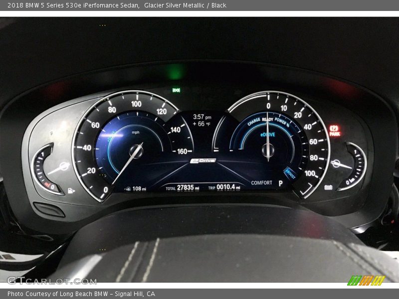 Glacier Silver Metallic / Black 2018 BMW 5 Series 530e iPerfomance Sedan