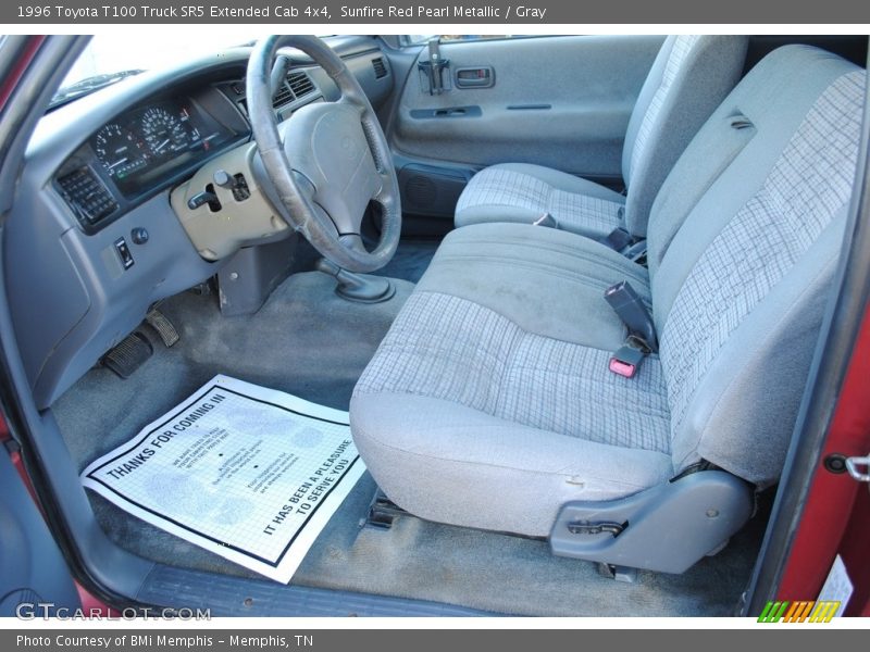 Front Seat of 1996 T100 Truck SR5 Extended Cab 4x4