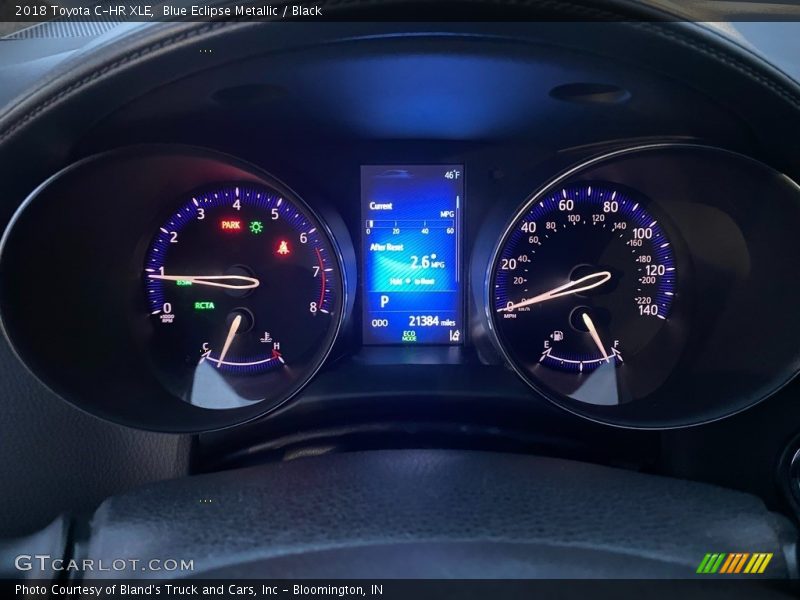 Blue Eclipse Metallic / Black 2018 Toyota C-HR XLE