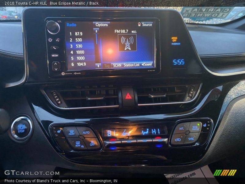 Blue Eclipse Metallic / Black 2018 Toyota C-HR XLE