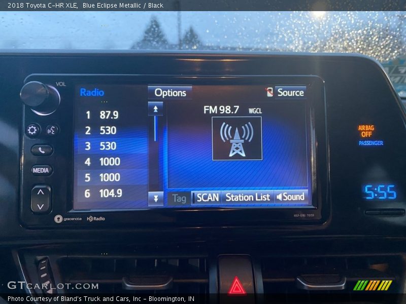 Blue Eclipse Metallic / Black 2018 Toyota C-HR XLE