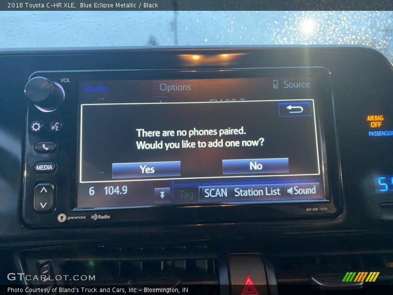 Blue Eclipse Metallic / Black 2018 Toyota C-HR XLE