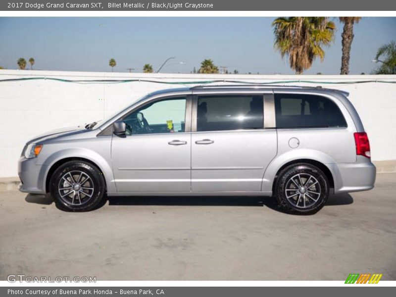 Billet Metallic / Black/Light Graystone 2017 Dodge Grand Caravan SXT