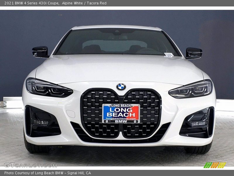 Alpine White / Tacora Red 2021 BMW 4 Series 430i Coupe