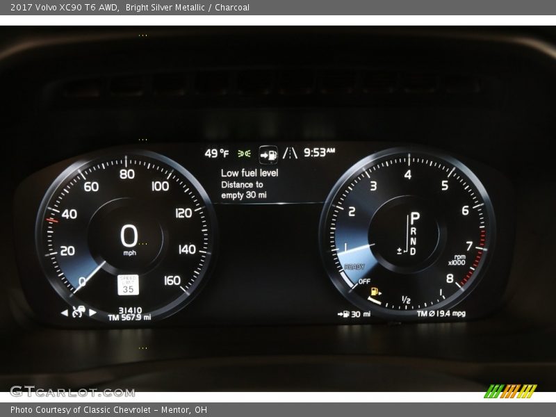  2017 XC90 T6 AWD T6 AWD Gauges