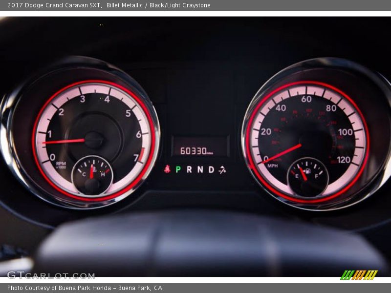 Billet Metallic / Black/Light Graystone 2017 Dodge Grand Caravan SXT