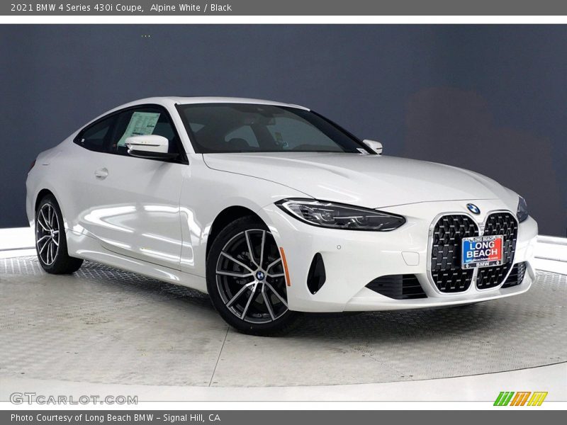 Alpine White / Black 2021 BMW 4 Series 430i Coupe