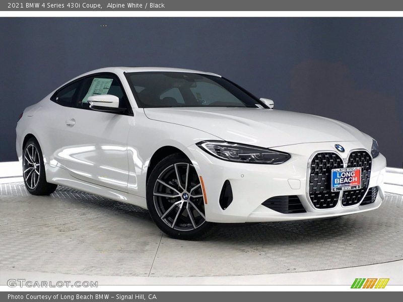 Alpine White / Black 2021 BMW 4 Series 430i Coupe
