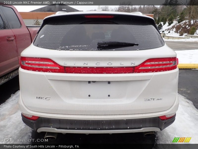 White Platinum / Cappuccino 2018 Lincoln MKC Premier AWD