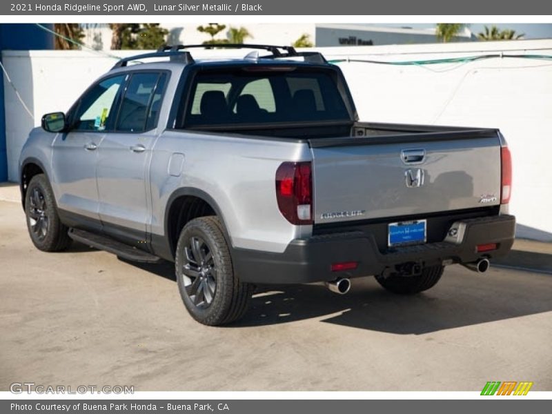 Lunar Silver Metallic / Black 2021 Honda Ridgeline Sport AWD