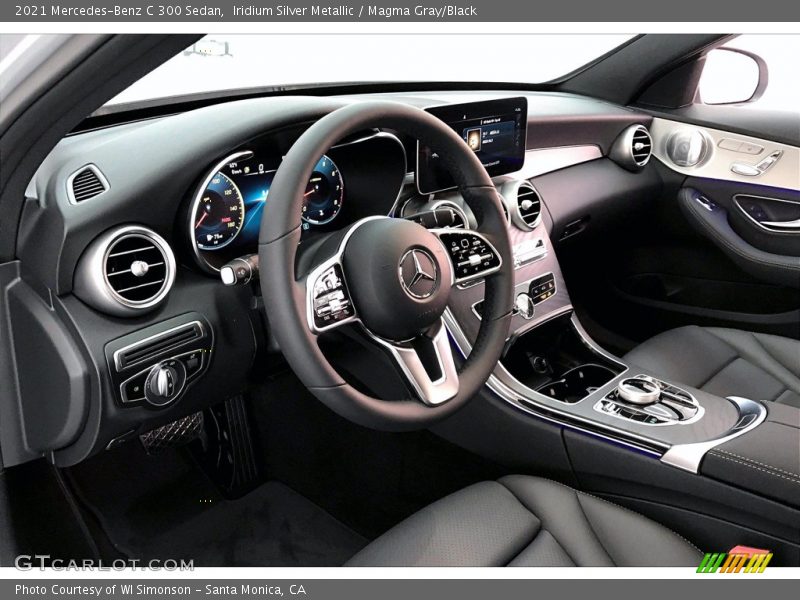 Iridium Silver Metallic / Magma Gray/Black 2021 Mercedes-Benz C 300 Sedan