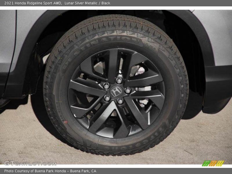 Lunar Silver Metallic / Black 2021 Honda Ridgeline Sport AWD