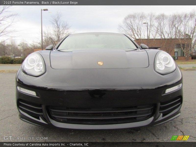 Black / Black/Luxor Beige 2015 Porsche Panamera