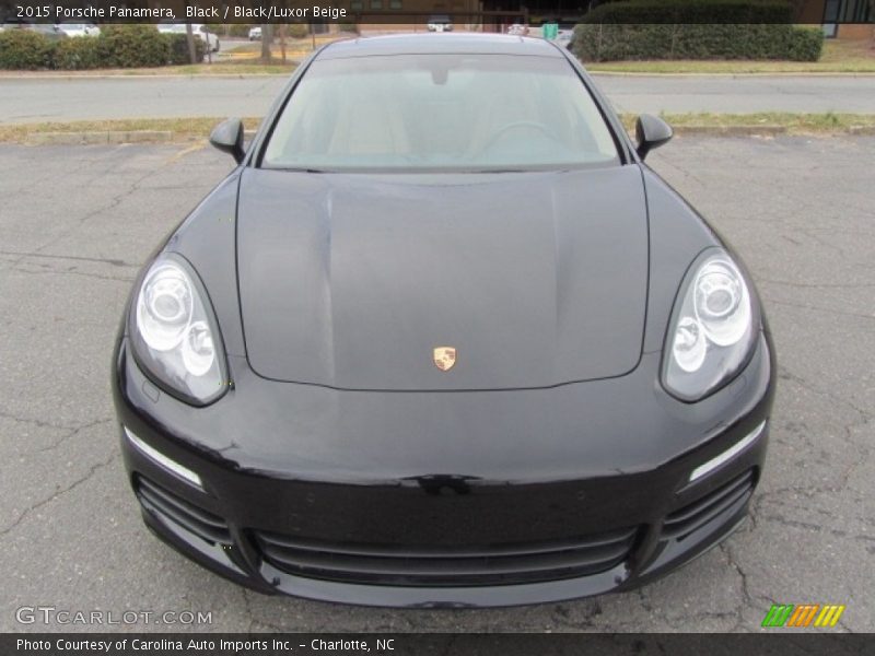 Black / Black/Luxor Beige 2015 Porsche Panamera