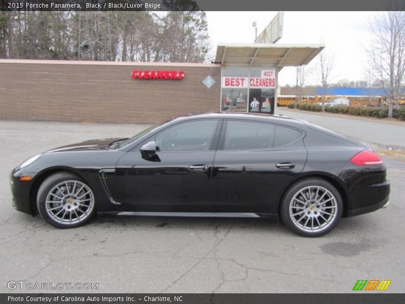 Black / Black/Luxor Beige 2015 Porsche Panamera