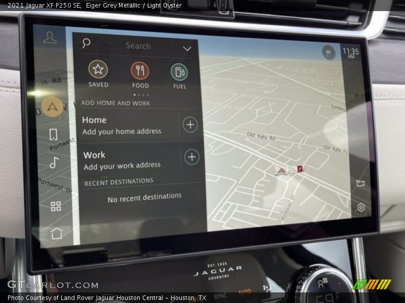 Navigation of 2021 XF P250 SE