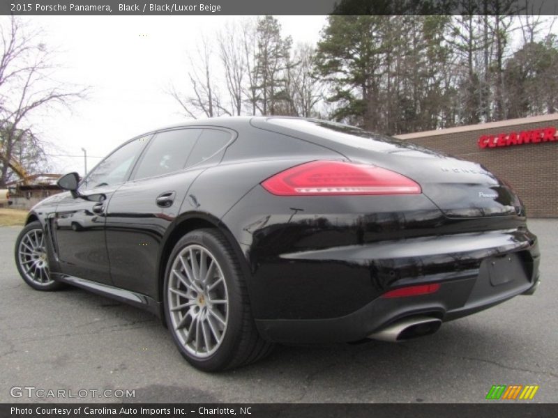 Black / Black/Luxor Beige 2015 Porsche Panamera