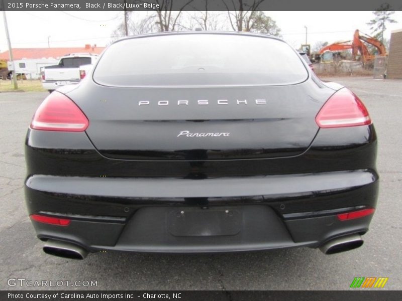 Black / Black/Luxor Beige 2015 Porsche Panamera