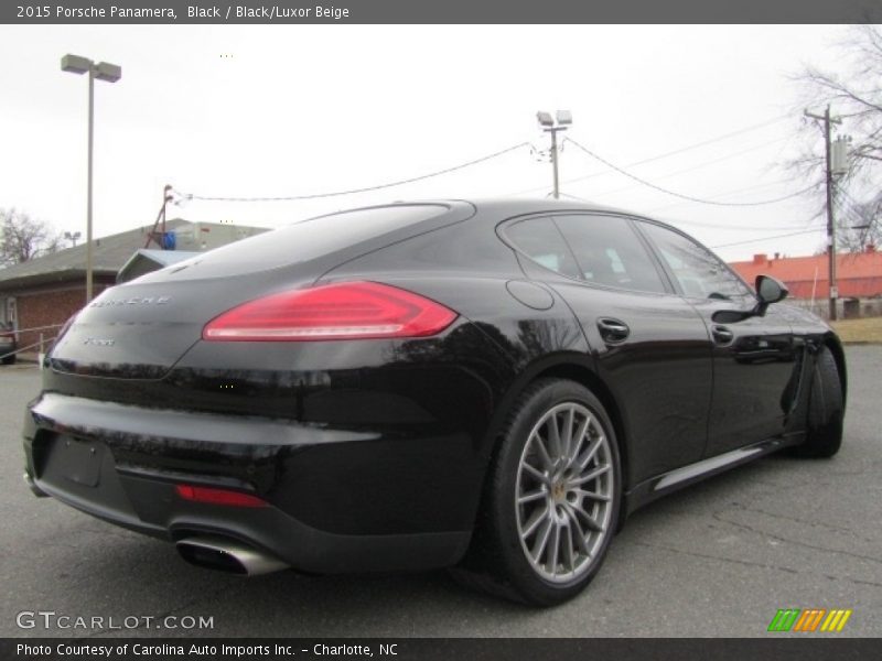 Black / Black/Luxor Beige 2015 Porsche Panamera