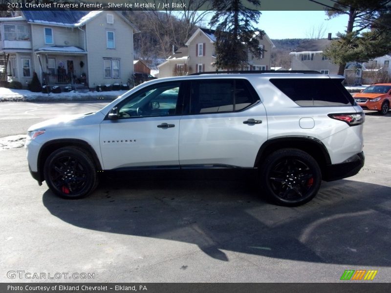 Silver Ice Metallic / Jet Black 2021 Chevrolet Traverse Premier