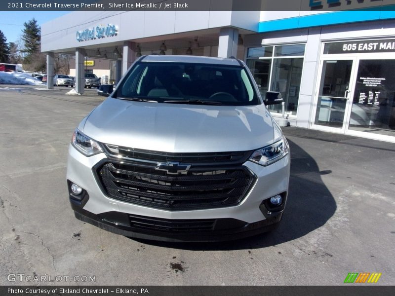 Silver Ice Metallic / Jet Black 2021 Chevrolet Traverse Premier