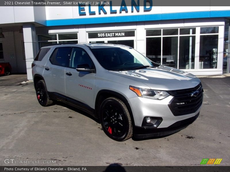 Silver Ice Metallic / Jet Black 2021 Chevrolet Traverse Premier