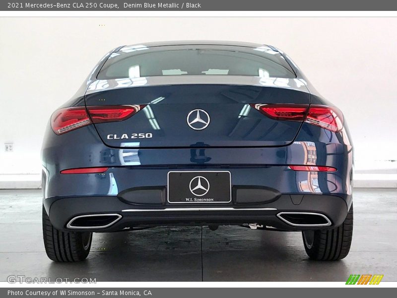 Denim Blue Metallic / Black 2021 Mercedes-Benz CLA 250 Coupe