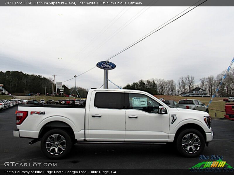Star White / Platinum Unique Carmelo 2021 Ford F150 Platinum SuperCrew 4x4