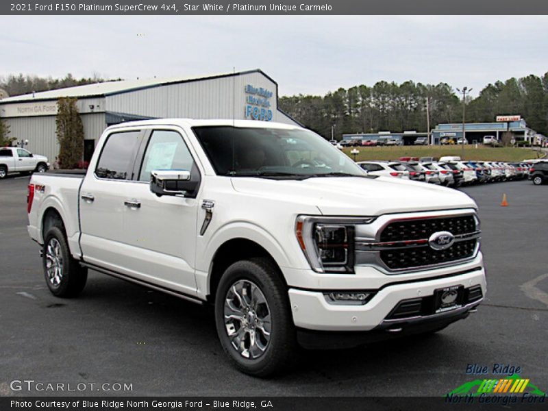 Star White / Platinum Unique Carmelo 2021 Ford F150 Platinum SuperCrew 4x4