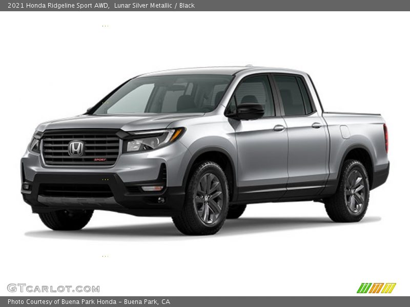 Lunar Silver Metallic / Black 2021 Honda Ridgeline Sport AWD