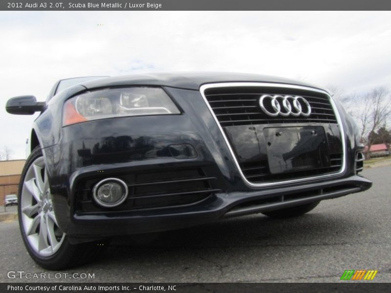Scuba Blue Metallic / Luxor Beige 2012 Audi A3 2.0T