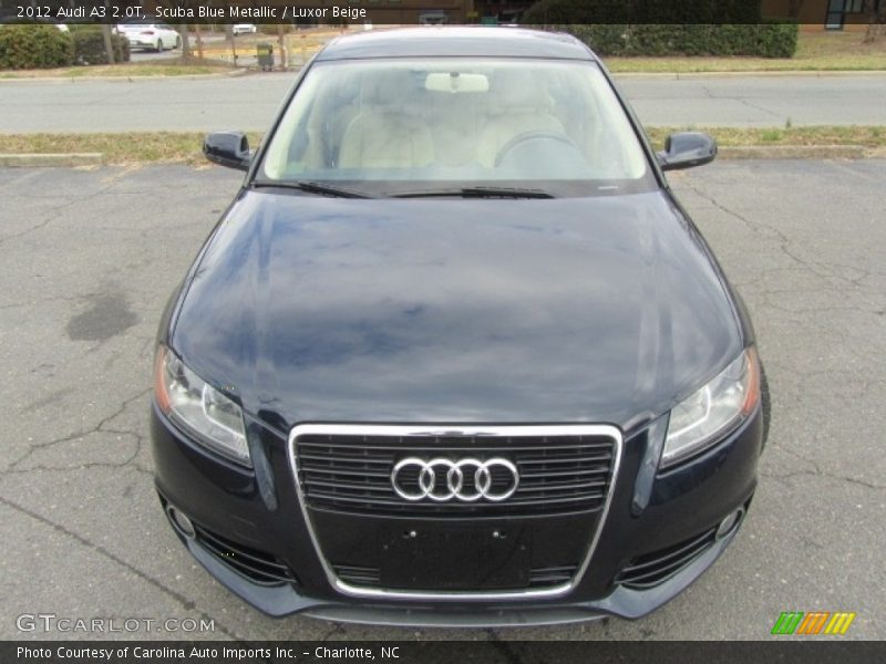 Scuba Blue Metallic / Luxor Beige 2012 Audi A3 2.0T