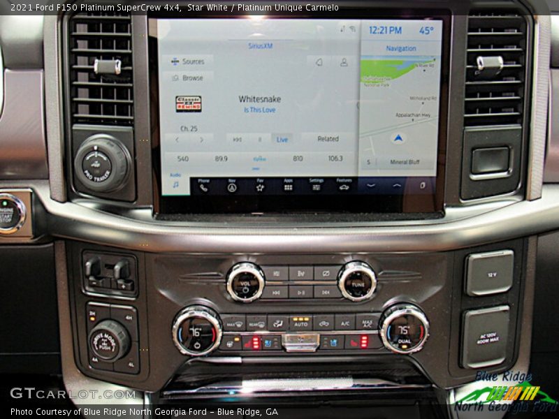 Controls of 2021 F150 Platinum SuperCrew 4x4